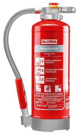 Gloria extintor de polvo Gloria P6PRO NUEVO