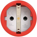 PCE earthing contact coupling rubber (red/black) NEW