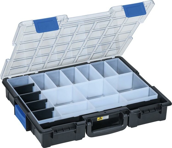 Allit mallette pour petites pièces EuroPlus Pro >K<44.76/19,sw,bl NOUVEAU