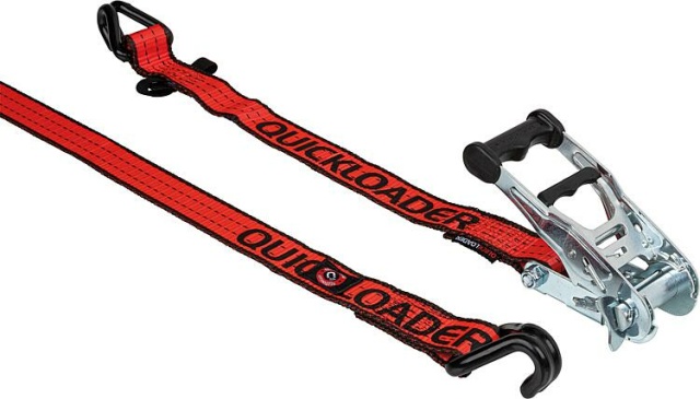 Quickloader Ratschenzurrgurt, zweiteilig Hybrid mit Magnet, 1000kg 6m rot NEU