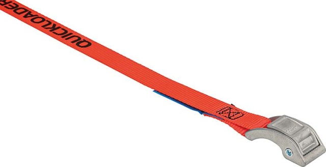 Quickloader webbing clamp lashing strap, one-piece Cambuckle 25mm 800 kg 4.0m NEW
