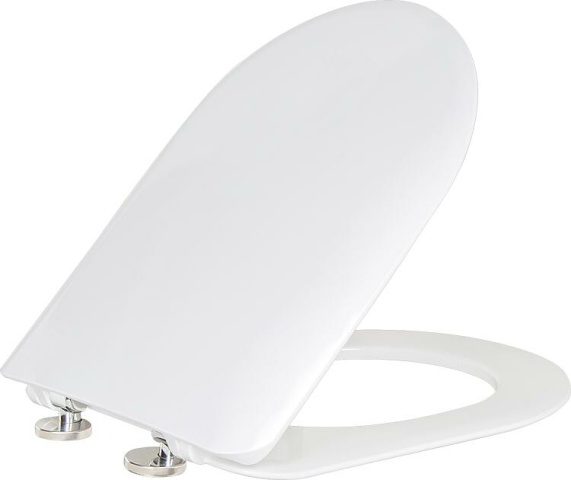 Evenes WC-Sitz Laniara aus Duroplast weiß Edelstahlscharniere NEU