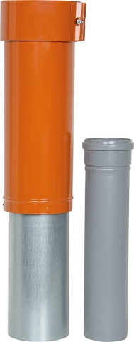 Extensión de tejado Skoberne, DN 110/150 rojo, 500mm NUEVO