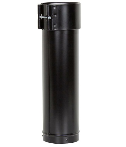 Extensión de tejado Skoberne, DN 80/125 negro, 500mm, NUEVO