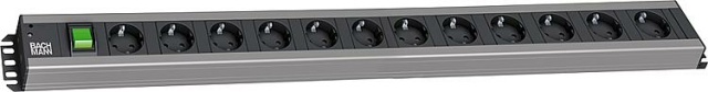 Bachmann socket strip 12-way, 90°, with switch NEW