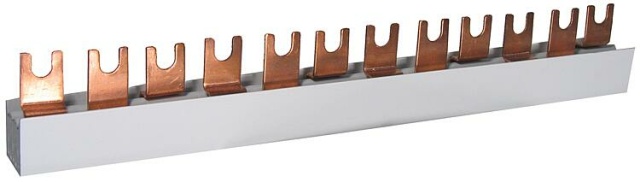 ETI phase busbar IZ16/4F/56 18mm, 3-pole+N, 1 metre NEW