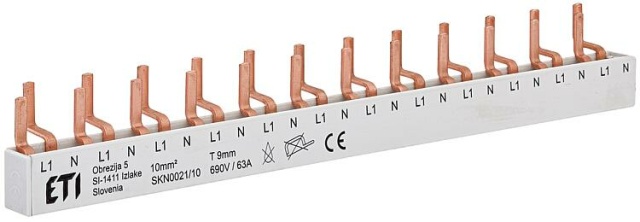 ETI Insulated busbar SKN0021/10, 2-pole NEW