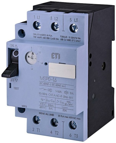 ETI Motorschutzschalter MSP0-1,6, REG NEU
