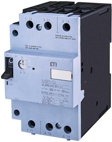 ETI Motor protection switch MSP1-52, REG NEW