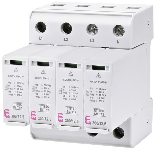 Parafoudre combiné ETI ETITEC SM T12 300/12,5 4+0, AMD NEUF