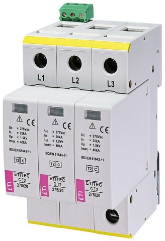 ETI Parafoudre ETITEC C T2 275/20 3+0 RC, AMD NOUVEAU