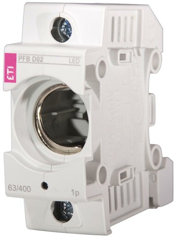 ETI Neozed D02 Sicherungssockel 1-polig mit LED, PFB D02 1p LED, REG NEU