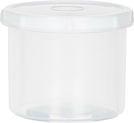 Hünersdorff Dose rund mit Schraubdeckel 1000 ml, PP,transparent NEU