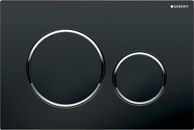 Geberit placa de accionamiento Sigma 20 negro alto brillo 115.882.KM.1 NUEVO