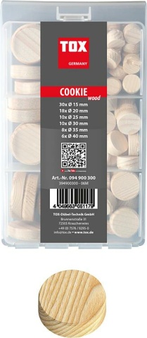 Tox Miniset Querholzplättchen Coockie wood 82-teilig NEU