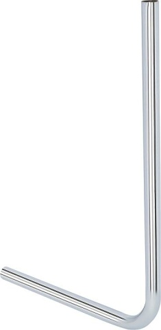 Verbindingsbuis enkel Ø12mm 90°, Cu chroom NIEUW