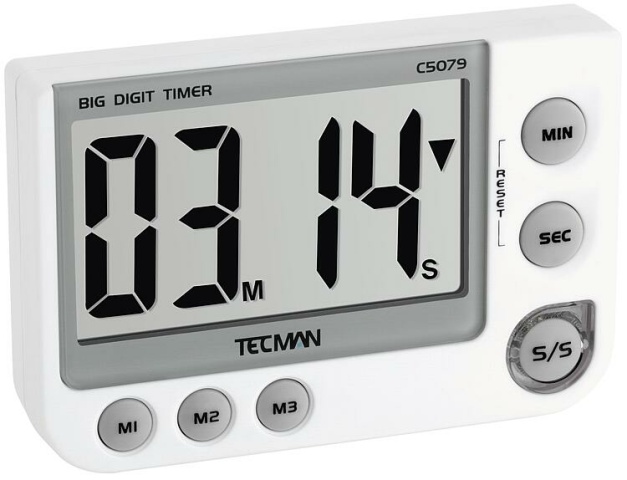 Dostmann Timer, weiß bis 99 Min 59 Sek. 38.202460 x 90 x 20 mm NEU