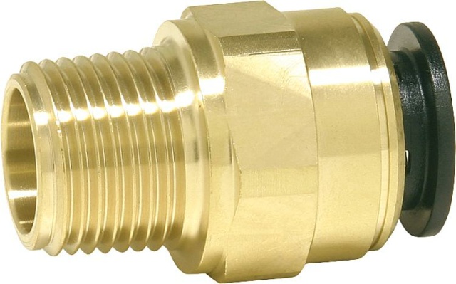 John Guest screw-in connector brass 28 mm x R DN25(1""), (I/AG) MM012808N NEW