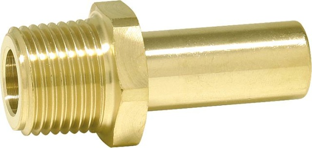 John Guest screw-in spigot brass 15 mm x R DN15 (1/2""), (A/AG) MM051504N NEW
