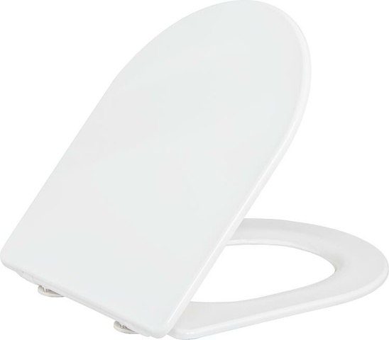 Evenes WC-Sitz AIMERA Compact Softclose Duroplast weiß Edelstahlscharnier NEU