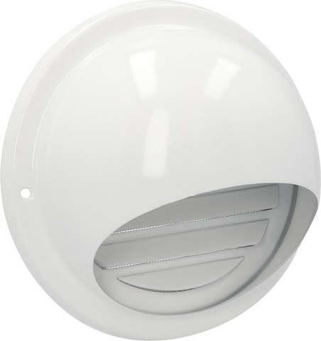 Paneir Hotte dair avec grille à lamelles SUS WH 100, jusquà 350 m³/h avec grille anti-mouches, RAL 9010 NEUF