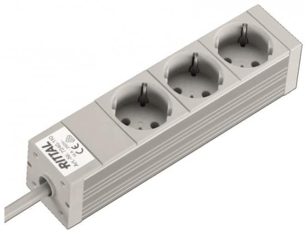 Rittal socket strip 3f DK 7240110 without switch NEW