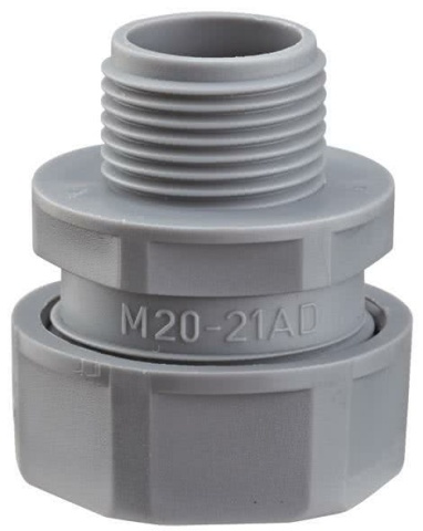 FLEXA plastic fitting USK-M20 AD21 M 20 x 1.5 grey NEW