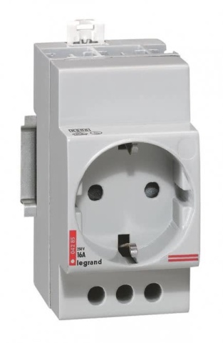 Legrand Lexic Einbausteckdose 004285 mit erh. Ber.-sch. NEU