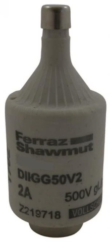 Mersen 00597.002700 DII 2A gG pink D-fuse 500V/DIAZED NEW