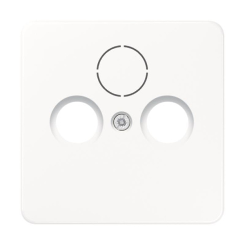 Jung CD 500 coaxial cover CD561SATWW 3LOCH alpine white NEW