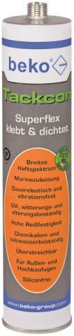BEKO one-component adhesive grey 2403103 !!!! 310ml cartridge Tackcon Shore 45 NEW