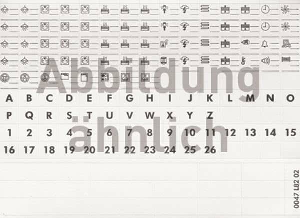 Legrand Lexic Labels 04969 42 Cyfry i litery NOWOŚĆ