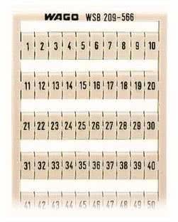 WAGO Top Job Wsb 209-566 1 Card 1-50 NEW