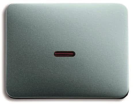 Busch & Jäger alpha exclusive Wippe 1789-266 Kontroll mit roter Kalotte titan NEU