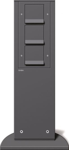 GIRA 491mm anthrazit 134128 Energiesäule 3xSCHUKO erh. Ber.-sch. NEU
