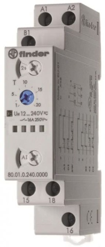 Przekaźnik czasowy 80.01.0.240.0000 1WE 12...230VAV/DC NOWOŚĆ