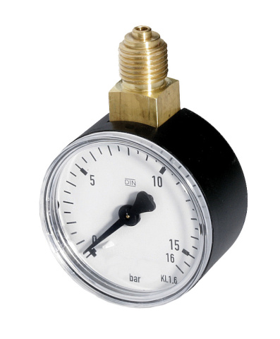 Manometro Resideo M08M-A16 0-16 bar attacco inferiore diametro custodia 50 mm NUOVO