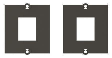 Bachmann Modul 1xKeystone 917.062 schwarzMetallhalterung NEU