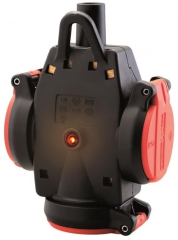 ABL ULTRA Triple SCHUKO- 1173543 Raccord ULTRA rouge/noir NOUVEAU