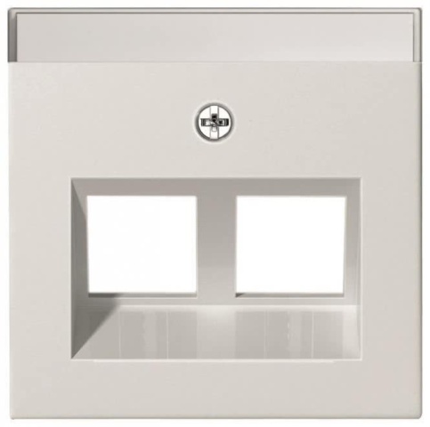 GIRA Cache BSF Modular Jack 264027 30° double Système 55 blanc pur mat NEUF