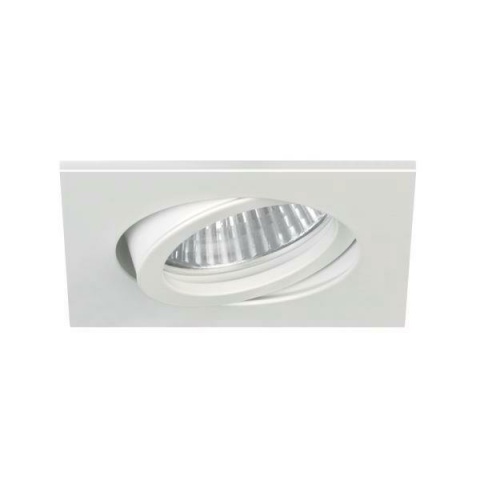 Brumberg NV-Einbaustrahler mattweiss 0065.07 GU5,3 50W DA68mm 82x82mm eckig NEU