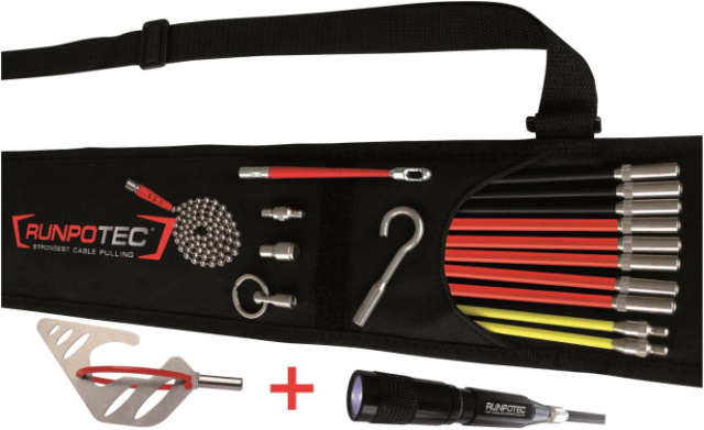 Runpotec RunpoSticks Comfort Package 19-piece Cable Pulling Aid 10020 NEW