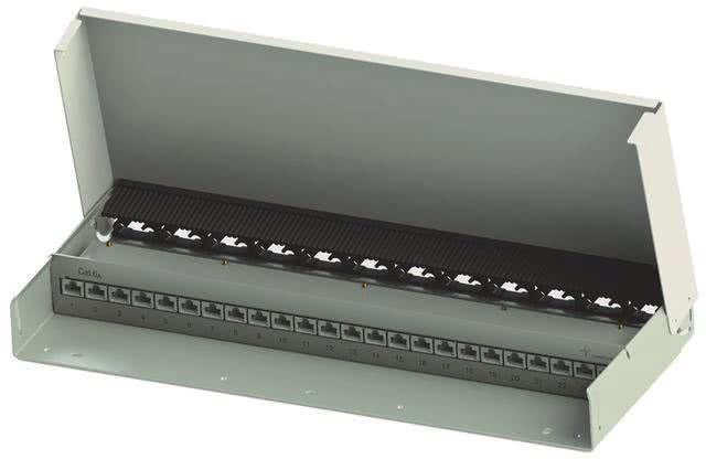 Telegärtner Modular AP Patchverteiler MPD24-HS K 24Port LSA Cat.6A rw J02023A0053 NEU
