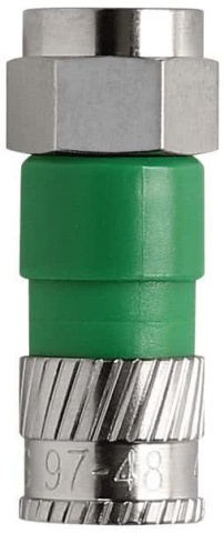 AXING F-Compression-Stecker CFS 97-48 NITIN-beschichtet DielektrikumsDM: 4,9mm NEU