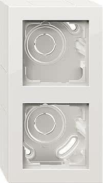 GIRA AP housing 2f + frame 106229 E2 Pure white NEW