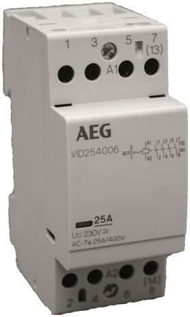 AEG Installationsschütz VI254006 230V 25A 4S/0Ö 113364 NEU