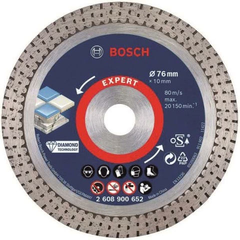 Bosch EXPERT HardCeramic 2608900652 diamond cutting disc 76x1.9x10 mm NEW