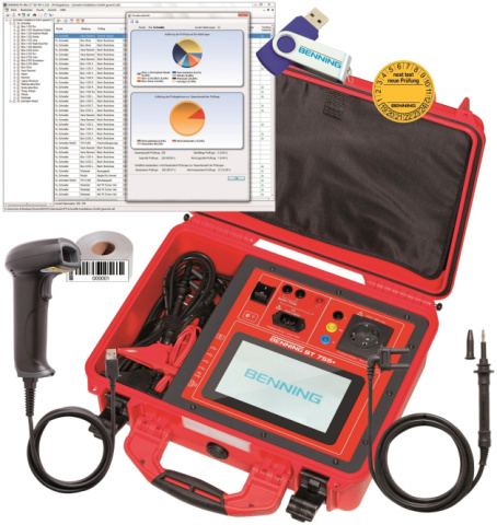Benning ST 755+ device tester set VDE 0701-0702, VDE 0751 050333 NEW