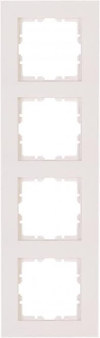 Kopp HK07 PURE Abdeckrahmen 4f 407129005 reinweiß NEU