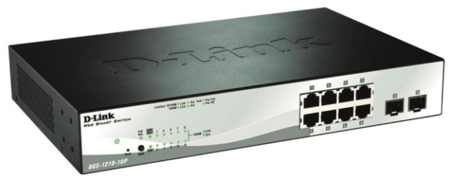 D-Link 10 puertos Lay2 PoE DGS-1210-10P/E Smart Man.Gigab.Switch 8x10/100/1000 Mbit NUEVO